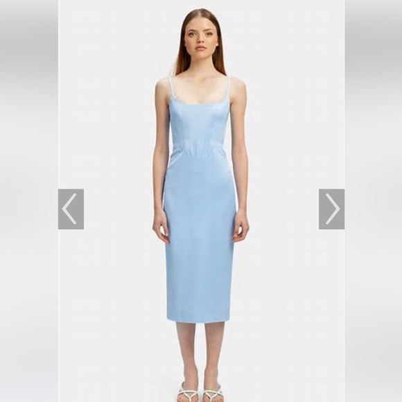 NWT Bardot Marlo Midi Dress in Cornflower - Picture 1 of 5